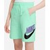Nike Boys' Sportswear HBR Club Fleece Mint Foam/Canyon Purple Shorts Nike Boys' Sportswear HBR Club Fleece Mint Foam/Canyon Purple Shorts