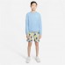 Nike Boys' Sportswear Printed Woven Psychic Blue/Citron Pulse Shorts Nike Boys' Sportswear Printed Woven Psychic Blue/Citron Pulse Shorts