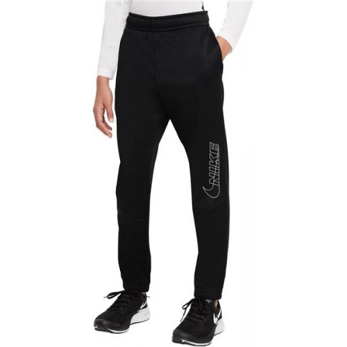 Nike Boys' Therma-FIT Swoosh Tapered Black Pants Nike Boys' Therma-FIT Swoosh Tapered Black Pants