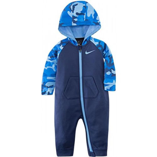 Nike Infant Boys' Therma Camo Full-Zip Blue Void Coveralls Nike Infant Boys' Therma Camo Full-Zip Blue Void Coveralls