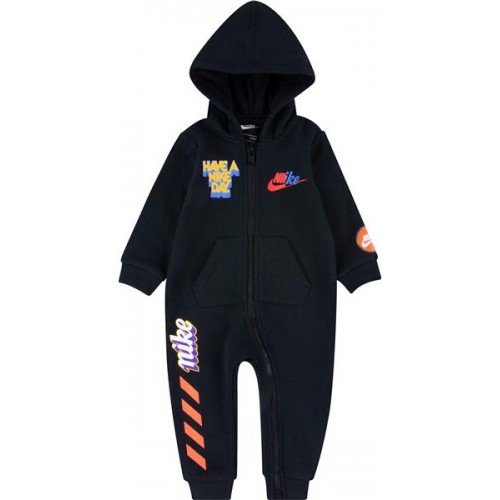 Nike Infant NBN Hooded Black Coverall Nike Infant NBN Hooded Black Coverall