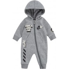 Nike Infant NBN Hooded Carbon Heather Coverall Nike Infant NBN Hooded Carbon Heather Coverall