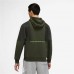Nike Men's Air Brushed-Back Fleece Carbon Green Hoodie Nike Men's Air Brushed-Back Fleece Carbon Green Hoodie