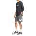 Nike Men's Club Fleece Graphic Charcoal Heathr/White Shorts