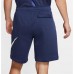 Nike Men's Club Fleece Graphic Midnight Navy/White/White Shorts