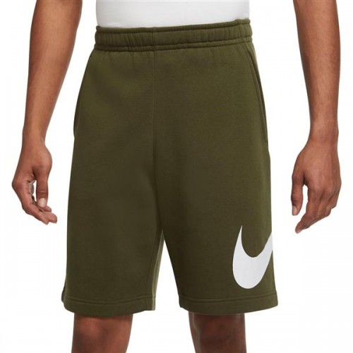 Nike Men's Club Fleece Graphic Rough Green Shorts Nike Men's Club Fleece Graphic Rough Green Shorts