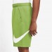 Nike Men's Club Fleece Graphic Vivid Green Shorts