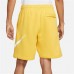 Nike Men's Club Fleece Graphic Vivid Sulfur Shorts