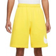 Nike Men's Club Fleece Graphic Yellow Strike Shorts Nike Men's Club Fleece Graphic Yellow Strike Shorts