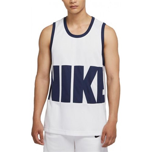 Nike Men's Dri-FIT Basketball White/Midnight Navy Jersey Nike Men's Dri-FIT Basketball White/Midnight Navy Jersey