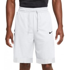 Nike Men's Dri-FIT Elite Stripe Basketball White Shorts