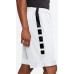 Nike Men's Dri-FIT Elite Stripe Basketball White Shorts