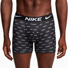 Nike Men's Dri-FIT Essential Micro Boxer Briefs - 3 Nike Logo Print/Cool Grey Pack