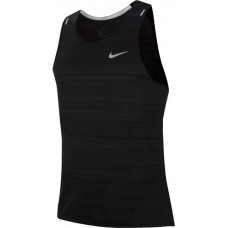 Nike Men's Dri-FIT Miler Running Tank Black/Reflective Silv Top Nike Men's Dri-FIT Miler Running Tank Black/Reflective Silv Top