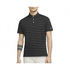 Nike Men's Dri-FIT Player Sriped Golf Black Polo