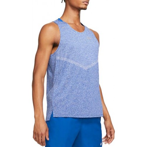 Nike Men's Dri-FIT Rise 365 Running Tank Game Royal/Htr Top Nike Men's Dri-FIT Rise 365 Running Tank Game Royal/Htr Top