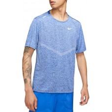 Nike Men's Dri-FIT Rise 365 Short Sleeve Running Game Royal/Htr T-Shirt Nike Men's Dri-FIT Rise 365 Short Sleeve Running Game Royal/Htr T-Shirt