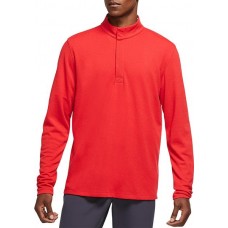 Nike Men's Dri-FIT Victory 1/2 Zip Golf University Red Shirt