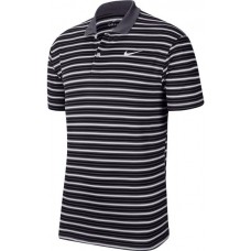 Nike Men's Dri-FIT Victory Striped Golf Black Polo Nike Men's Dri-FIT Victory Striped Golf Black Polo