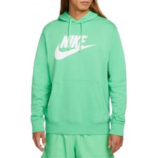 Nike Men's Futura Club Fleece Lt Green Spark Hoodie Nike Men's Futura Club Fleece Lt Green Spark Hoodie
