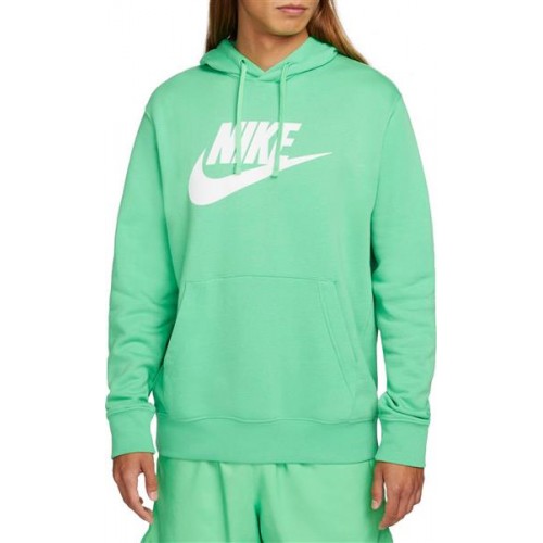 Nike Men's Futura Club Fleece Lt Green Spark Hoodie Nike Men's Futura Club Fleece Lt Green Spark Hoodie