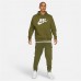 Nike Men's Futura Club Fleece Rough Green Hoodie Nike Men's Futura Club Fleece Rough Green Hoodie