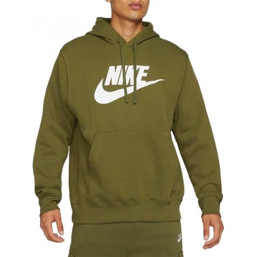 Nike Men's Futura Club Fleece Rough Green Hoodie Nike Men's Futura Club Fleece Rough Green Hoodie