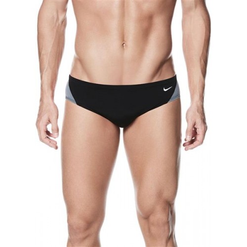 Nike Men's Poly Color Surge Black Brief Nike Men's Poly Color Surge Black Brief