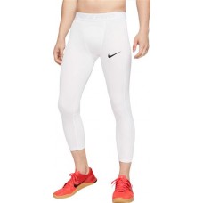Nike Men's Pro 3/4 Length White/Black Tights Nike Men's Pro 3/4 Length White/Black Tights