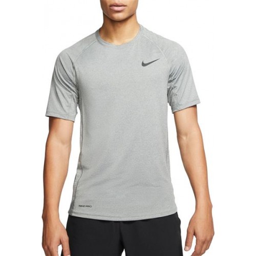 Nike Men's Pro Slim Smke Gry/Lt Smke Gry/Blk T-Shirt Nike Men's Pro Slim Smke Gry/Lt Smke Gry/Blk T-Shirt