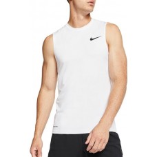 Nike Men's Pro Tank White/Black Top