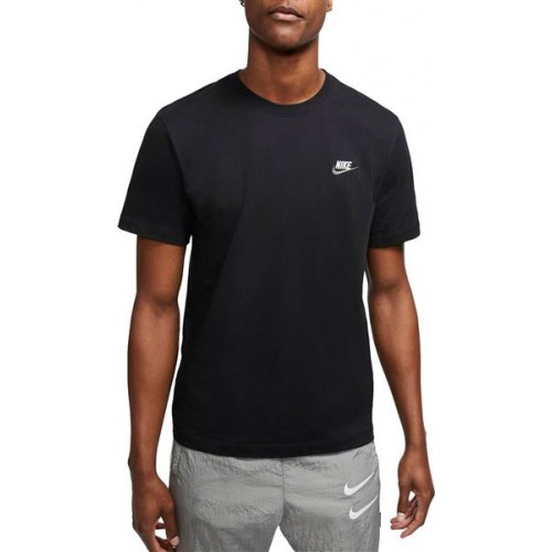 Nike Men's Sportswear Club Black/White/Dark Grey T-Shirt Nike Men's Sportswear Club Black/White/Dark Grey T-Shirt