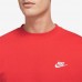 Nike Men's Sportswear Club Crewneck Lt Crimson Sweatshirt Nike Men's Sportswear Club Crewneck Lt Crimson Sweatshirt