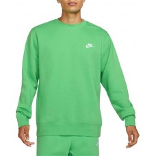 Nike Men's Sportswear Club Crewneck Lt Green Spark Sweatshirt Nike Men's Sportswear Club Crewneck Lt Green Spark Sweatshirt