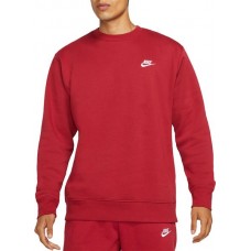 Nike Men's Sportswear Club Crewneck Pomegranate Sweatshirt Nike Men's Sportswear Club Crewneck Pomegranate Sweatshirt