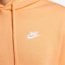 Nike Men's Sportswear Club Fleece Orange Chalk Hoodie Nike Men's Sportswear Club Fleece Orange Chalk Hoodie