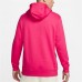 Nike Men's Sportswear Club Fleece Rush Pink Hoodie Nike Men's Sportswear Club Fleece Rush Pink Hoodie