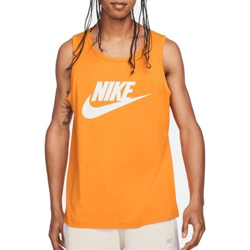 Nike Men's Sportswear Icon Futura Tank Kumquat Top Nike Men's Sportswear Icon Futura Tank Kumquat Top