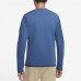 Nike Men's Sportswear Tech Crewneck Dk Marina Blue Fleece