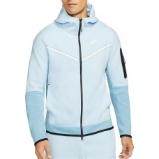 Nike Men's Sportswear Tech Fleece Full Zip Celestine Blue Hoodie