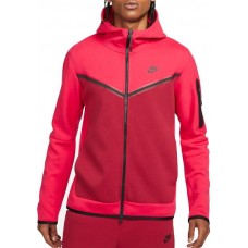 Nike Men's Sportswear Tech Fleece Full Zip Very Berry Hoodie Nike Men's Sportswear Tech Fleece Full Zip Very Berry Hoodie