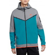 Nike Men's Sportswear Tech Fleece Full Zip Wolf Grey Hoodie