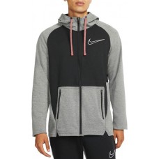 Nike Men's Therma-FIT Full-Zip Training Black/Htr Hoodie Nike Men's Therma-FIT Full-Zip Training Black/Htr Hoodie