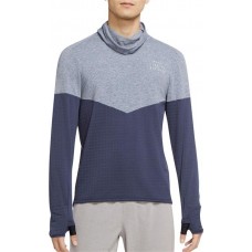 Nike Men's Therma-FIT Run Division Sphere Element Long Sleeve Thunder Blue Top Nike Men's Therma-FIT Run Division Sphere Element Long Sleeve Thunder Blue Top