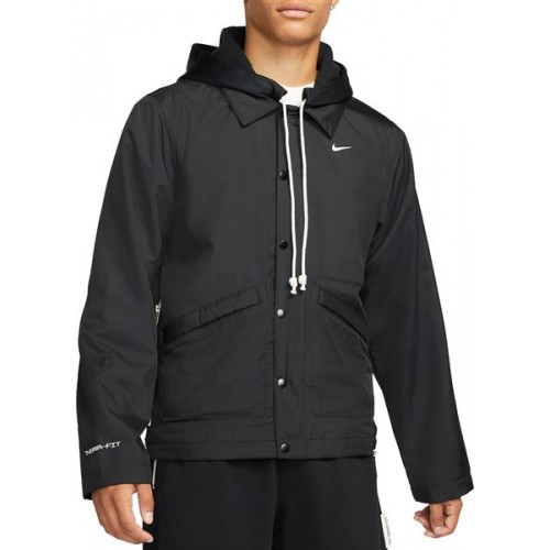 Nike Men's Therma-FIT Standard Issue Basketball Winterized Black Hoodie Nike Men's Therma-FIT Standard Issue Basketball Winterized Black Hoodie