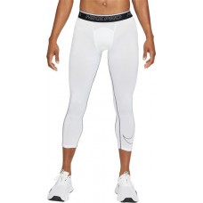 Nike Pro Men's Dri-FIT 3/4 White/Black/Black Tights Nike Pro Men's Dri-FIT 3/4 White/Black/Black Tights