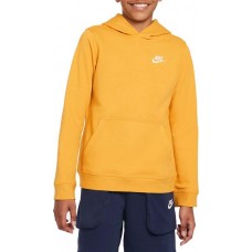 Nike Youth Sportswear Club Cotton Yellow Ochre Hoodie