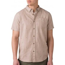 prAna Men's San Martino Slim Sparrow Bermuda Chambray Shirt