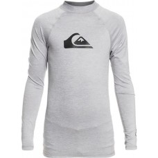 Quiksilver Boys' All Time Long Sleeve Sleet Heather Rashguard