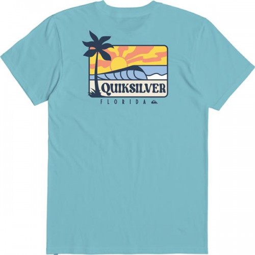 Quiksilver Men's Feel The Flow Angel Blue T-Shirt Quiksilver Men's Feel The Flow Angel Blue T-Shirt